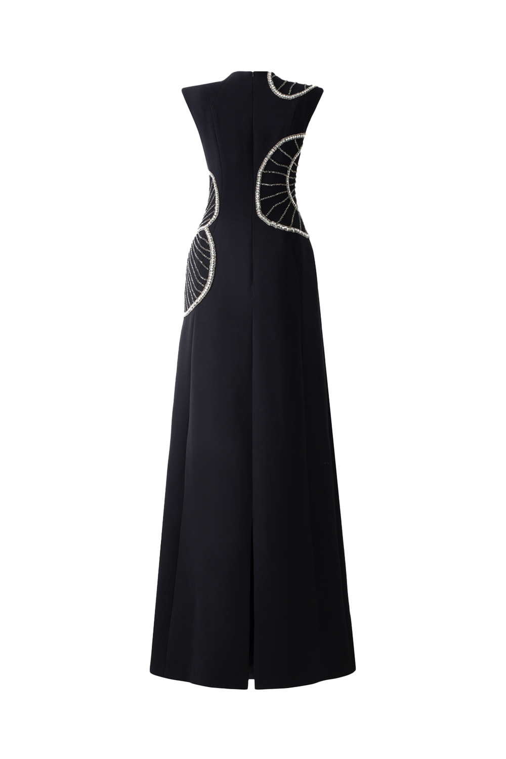 Sleeveless Orchid Patterned Dress - TRACY COUTURE